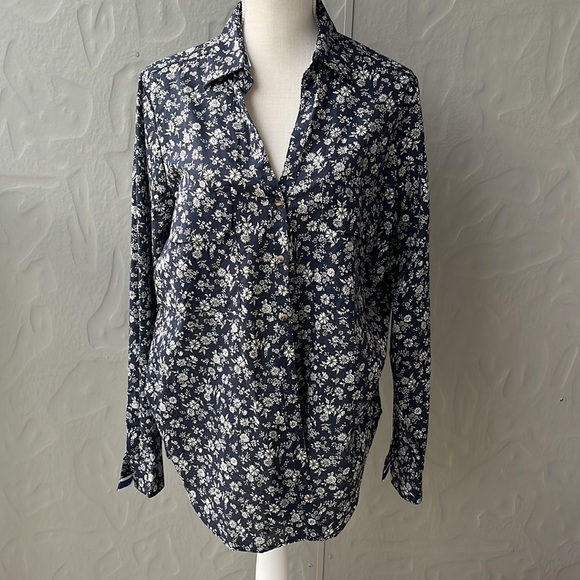 NWOT Good Company Austin Based Button Down 100% Cotton Shirt Navy XL - Picture 2 of 9
